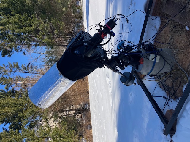 MSRO Science primary telescope: 10-inch f/8 TPO carbon-fiber truss-tube Ritchey–Chrétien telescope